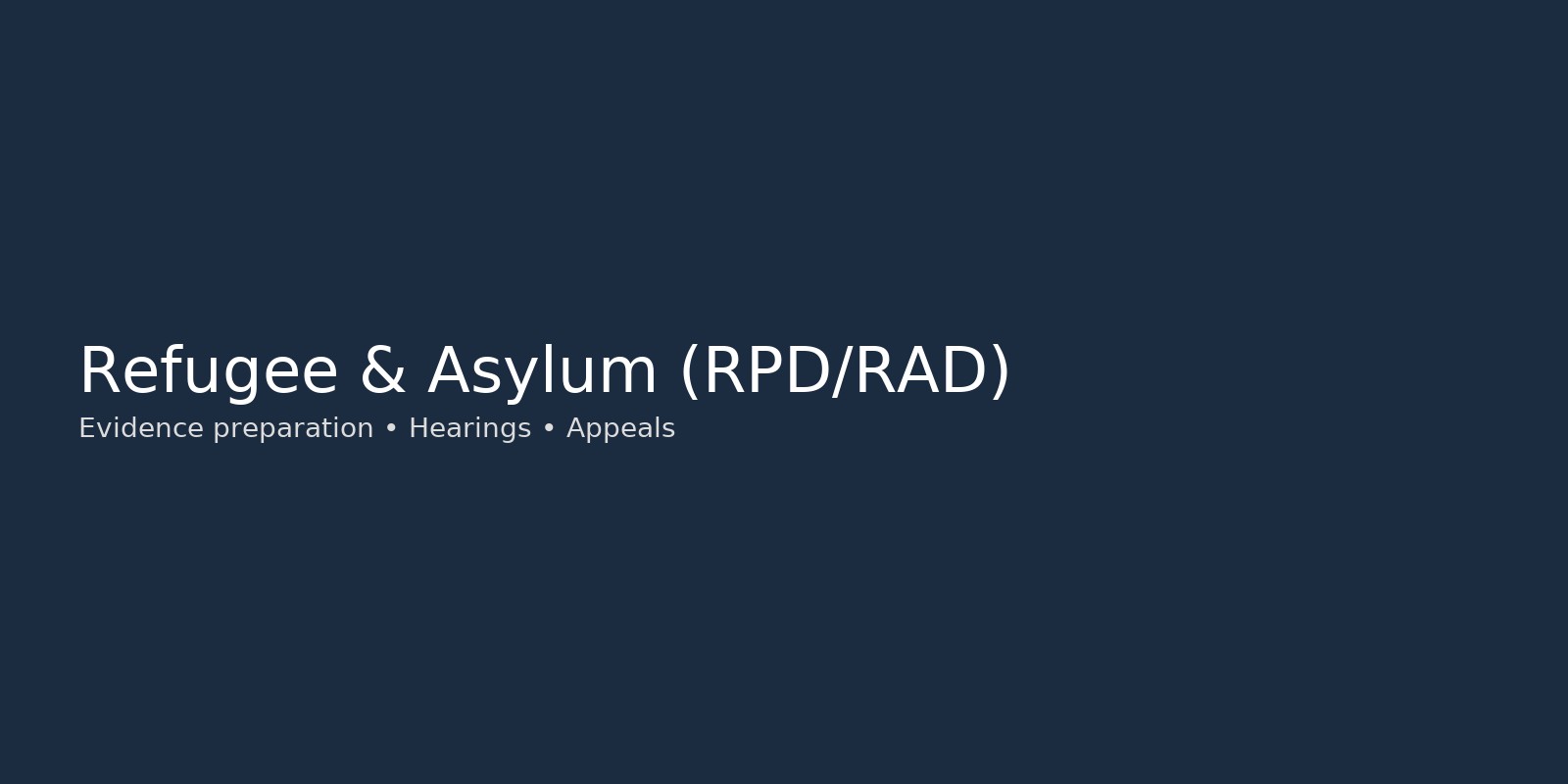 Refugee & Asylum